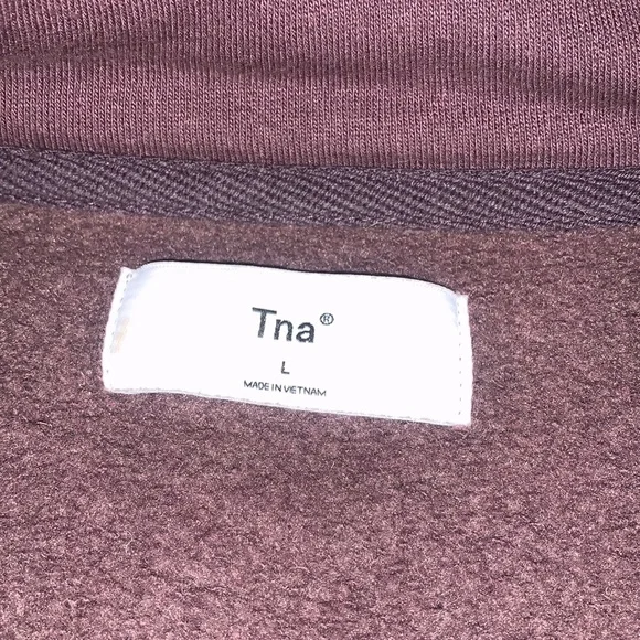 SOLD TNA Plum Quarter Zip Sweatshirt - Picture 2 of 4